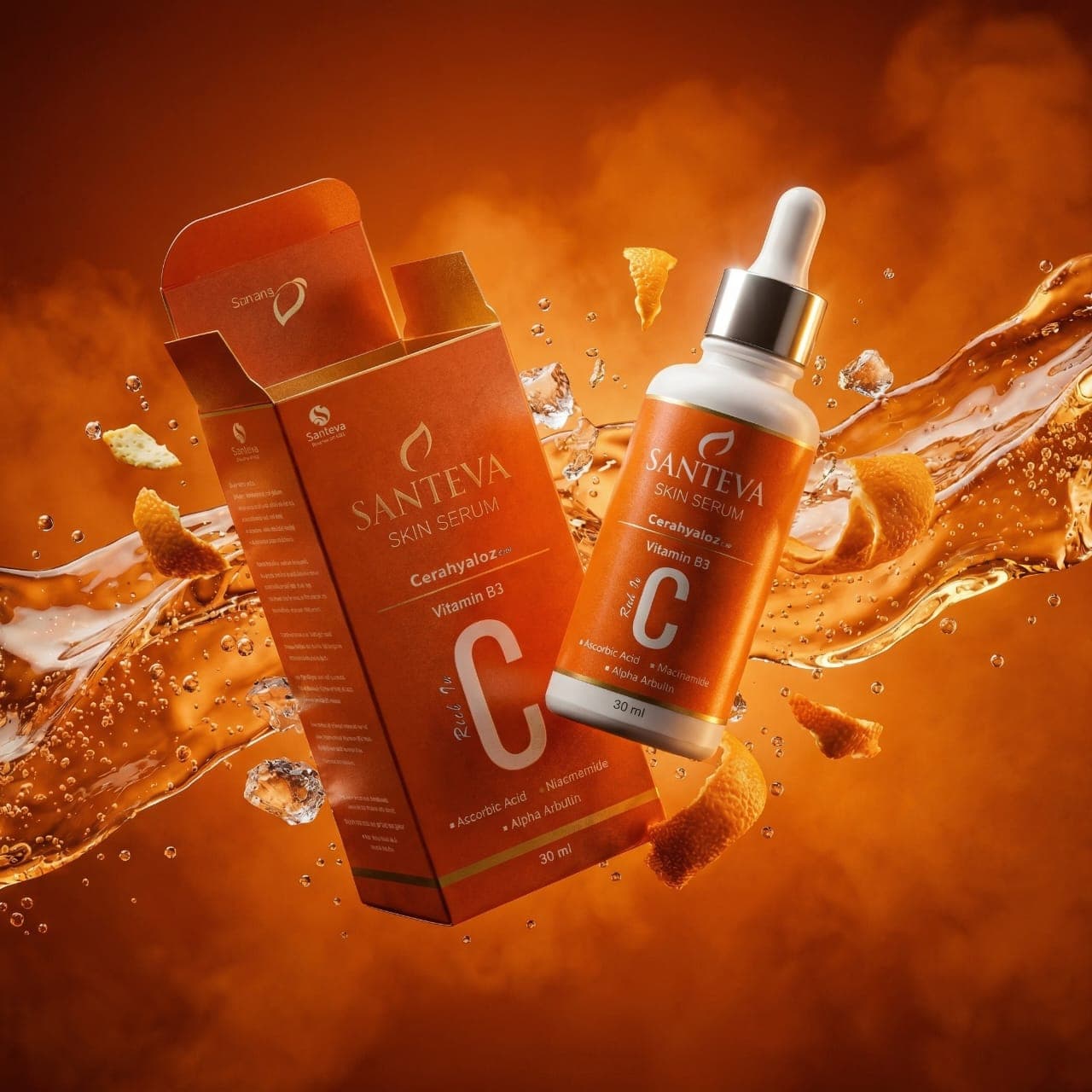 Santeva Vitamin C Serum for Brightening & Even Skin Tone